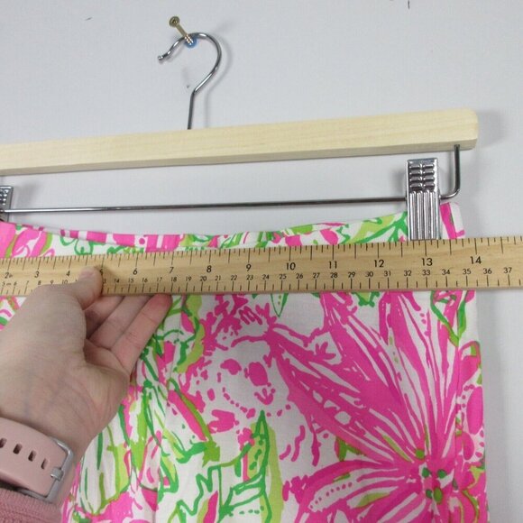 Lilly Pulitzer Georgia May Palazzo Pants Women Pink Floral Summer Pull On XS 254 - Picture 6 of 11